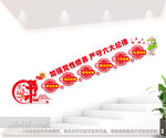六大纪律党建楼梯文化墙图片