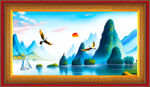 山水风景油画