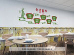 食堂公约食堂文化墙珍惜粮食