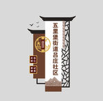社区导视雕塑牌