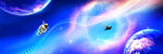 梦幻银河星空外太空星球宇宙背景