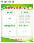 食品安全信息公示栏