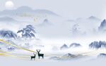 现代 意境热门山水 tif分层