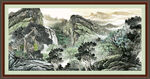 巨幅山水画 