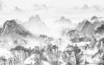 山新中式山水画