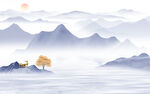 人气 中式高清山水 TIf分层