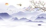 大气 背景画山水图 tIf分层