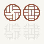 圆形窗花格 花窗 中式图案