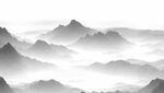 水墨意境山水画 