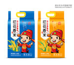 大米包装平面印刷图