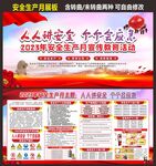 安全生产月主题展板
