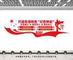 红色物业文化墙