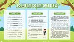 校园风尚师德师风宣传栏展板