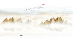 山水水墨画