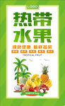 热带水果创意海报