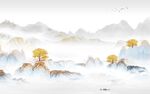 简约 中式客厅山水 TIf分层