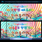 幼儿园六一舞台背景