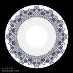 餐盘花面设计图案