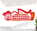依法信访标语文化墙图片