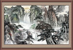 风景中堂画 