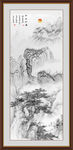 竖幅水墨画
