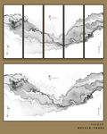 新中式现代山水装饰画