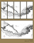 水墨抽象山水