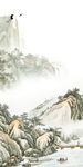 高清 高端玄关山水 tIF分层