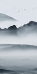 高清 高端山水玄关 TiF分层