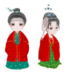 Q版人物一对