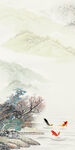 古风 高端山水玄关 tIf分层
