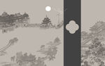 新中式背景墙