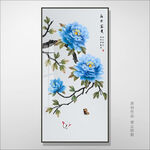 新中式花鸟牡丹装饰画