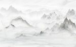 简约山水背景墙
