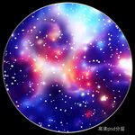 圆形星空软膜天花吊顶