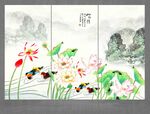 荷花装饰画