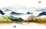 别墅 高清古风山水 tIf分层