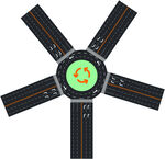 圆盘马路模型图 环行道路模型 