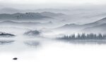现代 极简中式山水 TiF分层