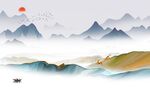 高清 中式热卖山水 tiF分层