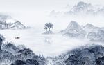 别墅 轻奢客厅山水 TIF分层