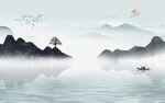 新品 别墅中式山水 tIf分层
