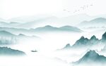 高清 新款背景山水 tIf分层