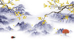 高清 简约新款山水 tiF分层