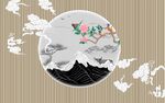 新中式背景墙 