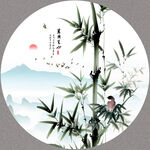 国画竹子