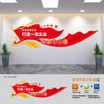 非公企业五个引领文化墙