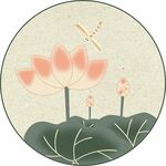 夏至荷花装饰画