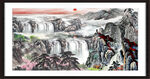 山水中堂画 
