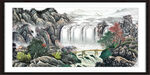 大厅山水画 